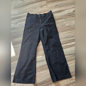 Dark Blue Wide-Leg Pants